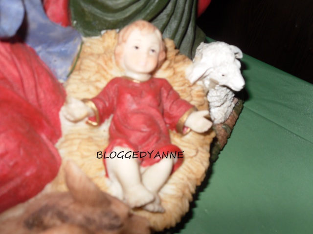 Baby Jesus and lamb